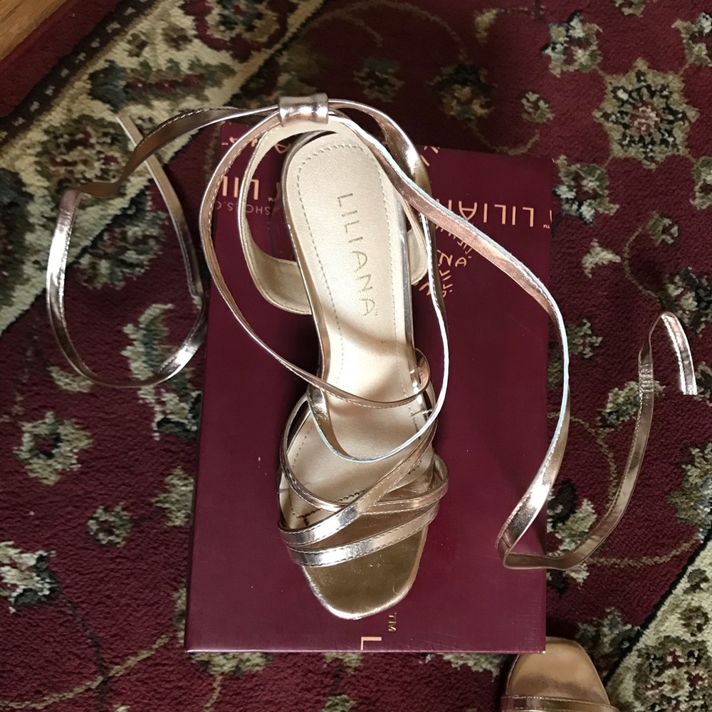 Liliana rose gold heel